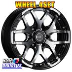 ホイールセット SSR ディバイド ZS 18インチ×8J 6-139.7 +20 Aブラック DEVIDE ZS ハイラックス