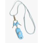 リウル LIWLE キーホルダー ブルー 本革 アクセサリー キーケース付き KEY CASE NECKLACE -BLUE-