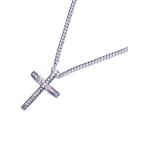 アドバンス ADVANCE シルバーネックレス アクセサリー SILVER CROSS NECKLACE -70cm-