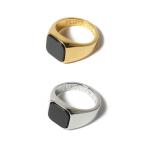 Yahoo! Yahoo!ショッピング(ヤフー ショッピング)フリップザスクリプト FLIP THE SCRIPT 指輪 リング ブラックオニキス ONYX RING -2.COLOR- ゴールド/シルバー 11号/13号 メンズ
