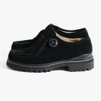 PG ピージー チロリアンシューズ 26.5-28cm ブラック メンズ 革靴 スエード レザー KNOCK SHOES -BLACK-