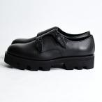 パドローネ PADRONE ダブルモンクストラップシューズ 26.5-27.5cm ブラック メンズ レザーシューズ 革靴 DOUBLE MONK CHUNKY -BALCK-