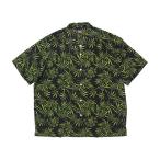 ミューラル MURAL シャツ メンズ ユニセックス M-XXL ブラック トップス アロハシャツ 半袖 総柄 パターン 開襟 PATTERN ALOHA SHIRT -BLACK-