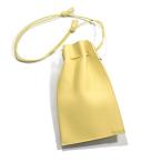 Yahoo! Yahoo!ショッピング(ヤフー ショッピング)ITTI イッチ レザーミニバッグ イエロー 鞄 巾着 ポーチ HERRIE KINCHAKU POUCH PM / DUPLO SKY -OATMEAL-