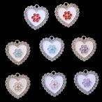  аксессуары очарование детали серьги детали металлические принадлежности очарование детали Heart цветок есть цветок [ 2 ]