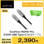 EcoFlow RAPID Pro 240W USB Type-C to Cケーブル 超急速充電 1.8m USB-IF認証済み 高耐久 USB-Cポート搭載 iphone ipad スマホ ecoflow