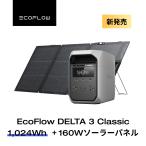 ポータブル電源 ソーラーパネル set リン酸鉄 大容量 DELTA 2 + 160W片面ソーラーパネルGen2 太陽光発電 vehicle中泊 家庭用 蓄電池 防災 節電 EcoFlow エコフロー