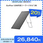 EcoFlow 125W 1枚 両面ソーラーパネル IP68 防水防塵 両面受光 軽量 ソーラー充電器 太陽光発電 蓄電池 コンパクト 車中泊 キャンプ 節電 停電 防災 台風