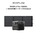 EcoFlow ポータブル電源 RIVER Pro 大容量  720Wh/200000mAh 蓄電池 家庭用 車中泊 災害用電 防災グッズ 発電機 エコフロー パススルー