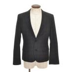 〇130996 nano universe ナノユニバース ○テーラードジャケット サイズ2（M） メンズ ブラック（黒） チェック