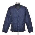 0455159 UNIQLO Uniqlo стеганная куртка теплый pateto милитари жакет 192857 размер M мужской темно-синий 