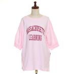 ■476523 Ciaopanic TYPY チャオパニック ティピー パル 半袖Tシャツ ★USAコットンカレッジプリント ボリュームスリーブTee F レディース