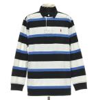 *559492 POLO by RALPH LAUREN Polo Ralph Lauren * Rugger рубашка рубашка-поло длинный рукав размер LL мужской белый черный голубой окантовка 