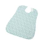 さわやか食事用エプロン つぼみ ブルー　