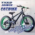 ショッピング20インチ 【送料無料】ファットバイク ビーチクルーザー 自転車 20インチ FATBIKE シマノ7段変速 ディスクブレーキ クイックリリース