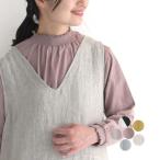 カットソー プルオーバー レディース インナー スタンドフリル襟 コットン 綿100％ 大きいサイズ 24SS0209R, 爆買