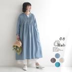 新作早割P5倍 ピンタック ワンピース 14番手リネン 08Mab 麻100％ 春 夏 30代 40代 50代 26SS0306,