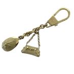  Gucci кольцо для ключей брелок для ключа ключ очарование сумка очарование колпак шляпа сумка Logo бежевый Gold GUCCI