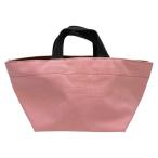 Herve Chapelier エルベシャプリエ 舟形 ハンドバッグ トートバッグ ミニバッグ 手持ち鞄 ロゴ ナイロン ピンク ブラウン