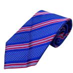 [ не использовался ]Canali kana -li галстук петля Thai аксессуары мелкие вещи общий рисунок полоса Logo шелк голубой красный 