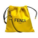 フェンディ サケット パックスリムクラッチ ショルダーバッグ クロスボディバッグ ボディバッグ 巾着型 ナッパレザー イエロー 7VA510 FENDI