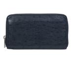 ショッピングbottega ボッテガヴェネタ オ−ストリッチ ラウンドジップ ウォレット 長財布 レザー ブラック BOTTEGA VENETA