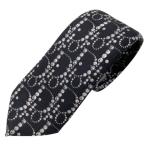 [ не использовался ]Christian Dior Dior галстук аксессуары мелкие вещи ob утечка общий рисунок шелк черный 