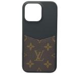  Louis Vuitton iPhone бампер iPhone 16PRO MAX монограмма смартфон покрытие смартфон кейс кожа Brown черный M12538 LOUIS VUITTON