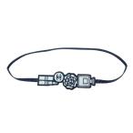 [ не использовался прекрасный товар ]CHANEL Chanel Raver книжка Mark книжка частота черепаха задний здесь Mark Logo белый черный 