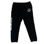 MONCLER モンクレール UNDEFEATED 20AW GENIUS 1952 ボトムス ズボン パンツ スウェット サイドロゴ 裏起毛 コットン ブラック [L]