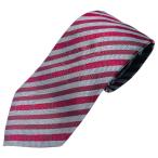 FENDI Fendi галстук петля Thai аксессуары мелкие вещи полоса общий рисунок шелк Logo серый красный 