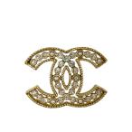 CHANEL シャネル ピアス アクセサリー ジュエリー 小物 ココマーク GP ラインストーン パール ゴールド 片耳
