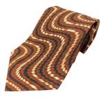 ISSEYMIYAKE Issey Miyake галстук аксессуары мелкие вещи общий рисунок шелк Brown многоцветный 