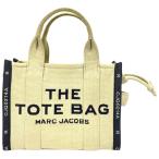 ショッピングmarc MARC JACOBS マークジェイコブス THE TOTE BAG スモール ハンドバッグ ミニトートバッグ 手持ち鞄 キャンバス 刺繍ロゴ ベージュ