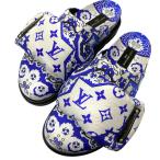 ショッピングVUITTON LOUIS VUITTON ルイ ヴィトン 1AAM50 スリッパピロー コンフォートフラットサンダル モノグラム ペイズリー ブルー [37 (約24cm)]