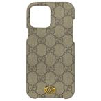 【新品】GUCCI グッチ 701331 アイフォンケース iPhone13 Pro Max スマホケース GGスプリーム PVC ベージュ