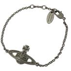 ヴィヴィアンウエストウッド MINI BAS RELIEF ミニ・バス・リリーフ ブレスレット アクセサリー ラインストーン メタル ガンメタルカラー