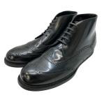 ショッピングGABBANA DOLCE＆GABBANA ドルチェ&ガッバーナ ドレスシューズ ビジネスシューズ ハイカット ブーツ レザー ブラック [サイズ 6 1/2 (約25.5cm)]
