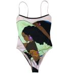 [ не использовался прекрасный товар ]FENDI Fendi 12CPC-21-2644 One-piece купальный костюм купальный костюм купальный костюм общий рисунок Logo многоцветный ( размер 36)