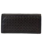 ショッピングボッテガヴェネタ BOTTEGA VENETA ボッテガヴェネタ 財布 長財布 二つ折り財布 ロングウォレット 札入れ イントレチャート レザー ブラウン