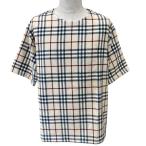 未使用BURBERRYバーバリーノバチェックパイル地Tシャツプルオーバート...