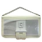 FENDI x CHAOS フェンディ 7AS021 iPhone12-12Pro スマホケース アイフォンケース iPhoneケース 手帳型 レザー ホワイト