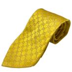 GUCCI Gucci 456520 галстук петля Thai аксессуары мелкие вещи общий рисунок GG рисунок шелк желтый 