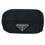 PRADA Prada tishu кейс аксессуары сумка треугольник Logo нейлон черный 