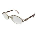 FENDI Fendi VL031J FF0180/S 52*17 135 Vintage раз ввод очки очки очки при дальнозоркости I одежда Logo Gold красный 