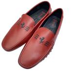 [ не использовался ]TODS Tod's Ferrari Ferrari Loafer обувь для вождения обувь обувь кожа красный [ размер 10 ( примерно 29cm)]