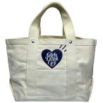 HUMAN MADE x Girls Don’t Cry ヒューマンメイド×ガールズドントクライ ハンドバッグ ミニ 手持ち鞄 キャンバス アイボリー ネイビー