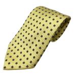 TAKEOKIKUCHI Takeo Kikuchi галстук петля Thai точка общий рисунок шелк желтый Brown 