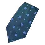 CHANEL Chanel галстук черепаха задний постоянный Thai аксессуары мелкие вещи общий рисунок здесь Mark цветок Logo шелк темно-зеленый серия 