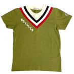 MONCLER Moncler футболка tops cut and sewn короткий рукав ребенок одежда Kids хлопок Logo хаки [ размер 140]